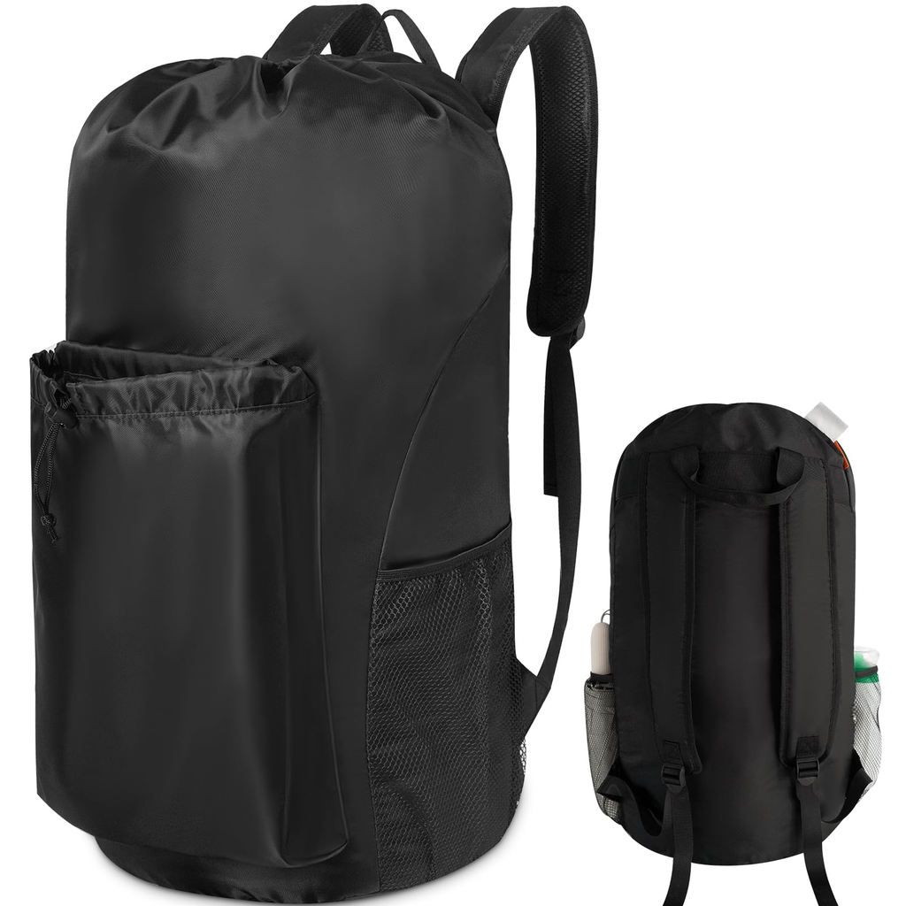 Small Travel Laundry Bag - Charcoal