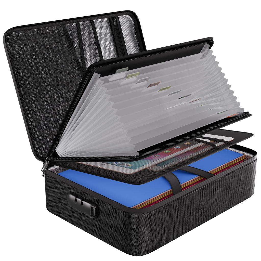 Foldable Travel Document Organizer - Blue