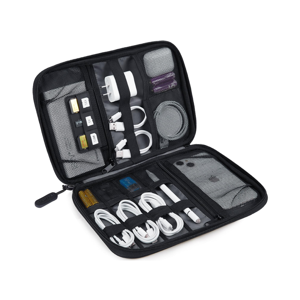 Indoor Travel Cable Organizer - Black
