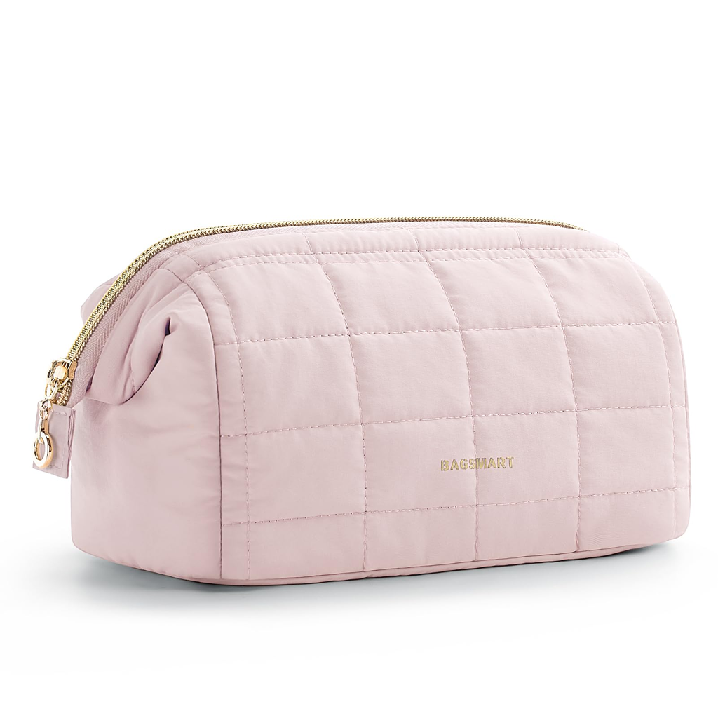 Wide Cosmetic Travel Bag - Black
