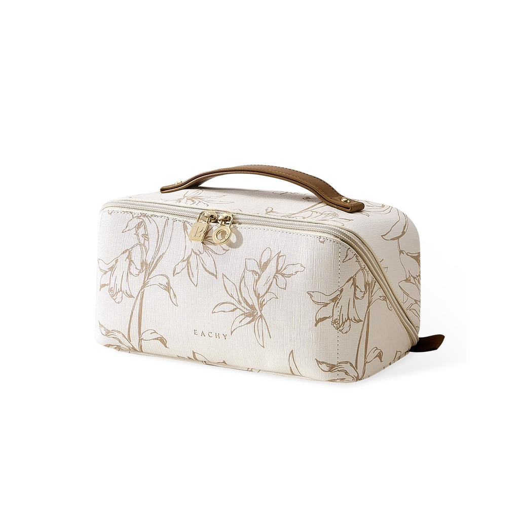 Wide Cosmetic Travel Bag - Sage