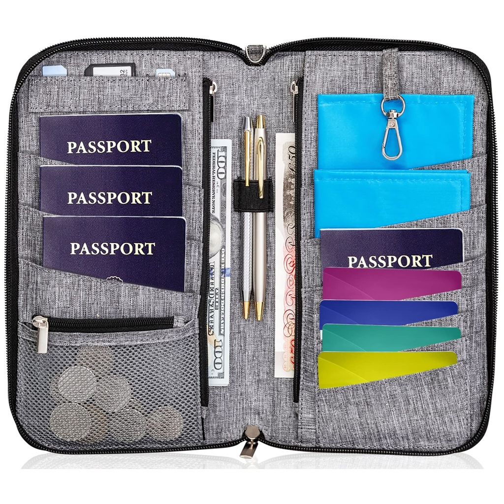 Compact Travel Document Organizer - 2 Pack